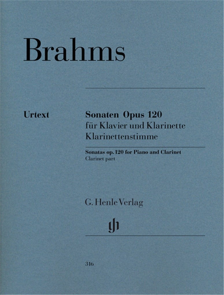 Sonate Opus 120/1 und 2 Klarinettestimme